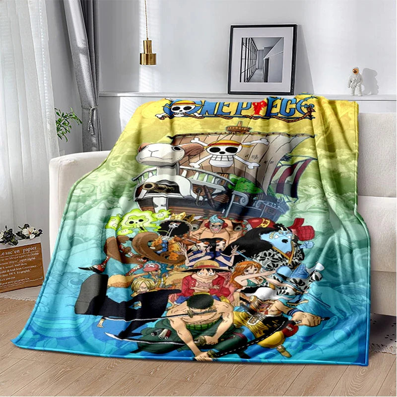 One Piece Anime Throw Blanket