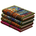 Handcrafted Sari Fabric Notebook Journal – One-of-a-Kind, 5” x 7”