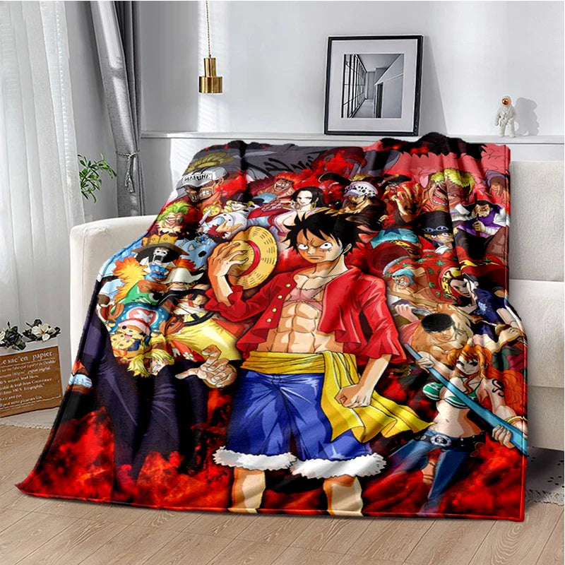 One Piece Anime Throw Blanket