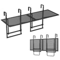 48" Balcony Railing Table Set of 2