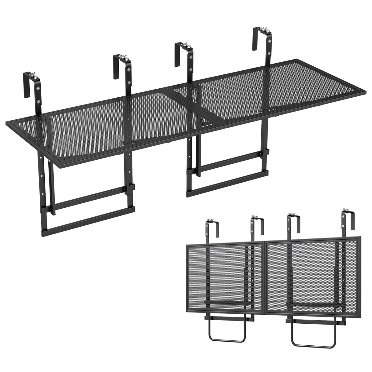48" Balcony Railing Table Set of 2