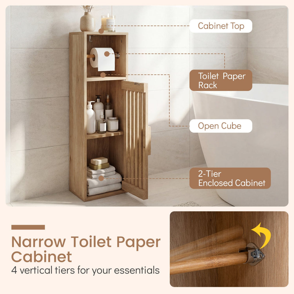 Slim Freestanding Bathroom Cabinet