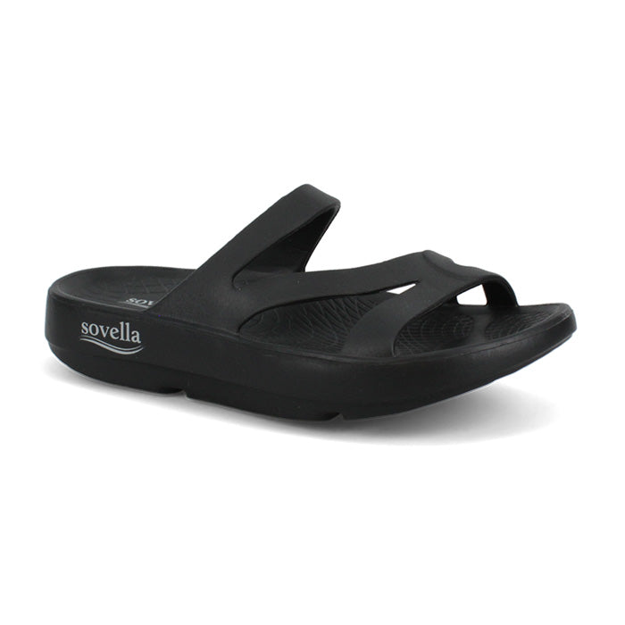 Sovella Women's PF Slide Recovery Sandal – Black