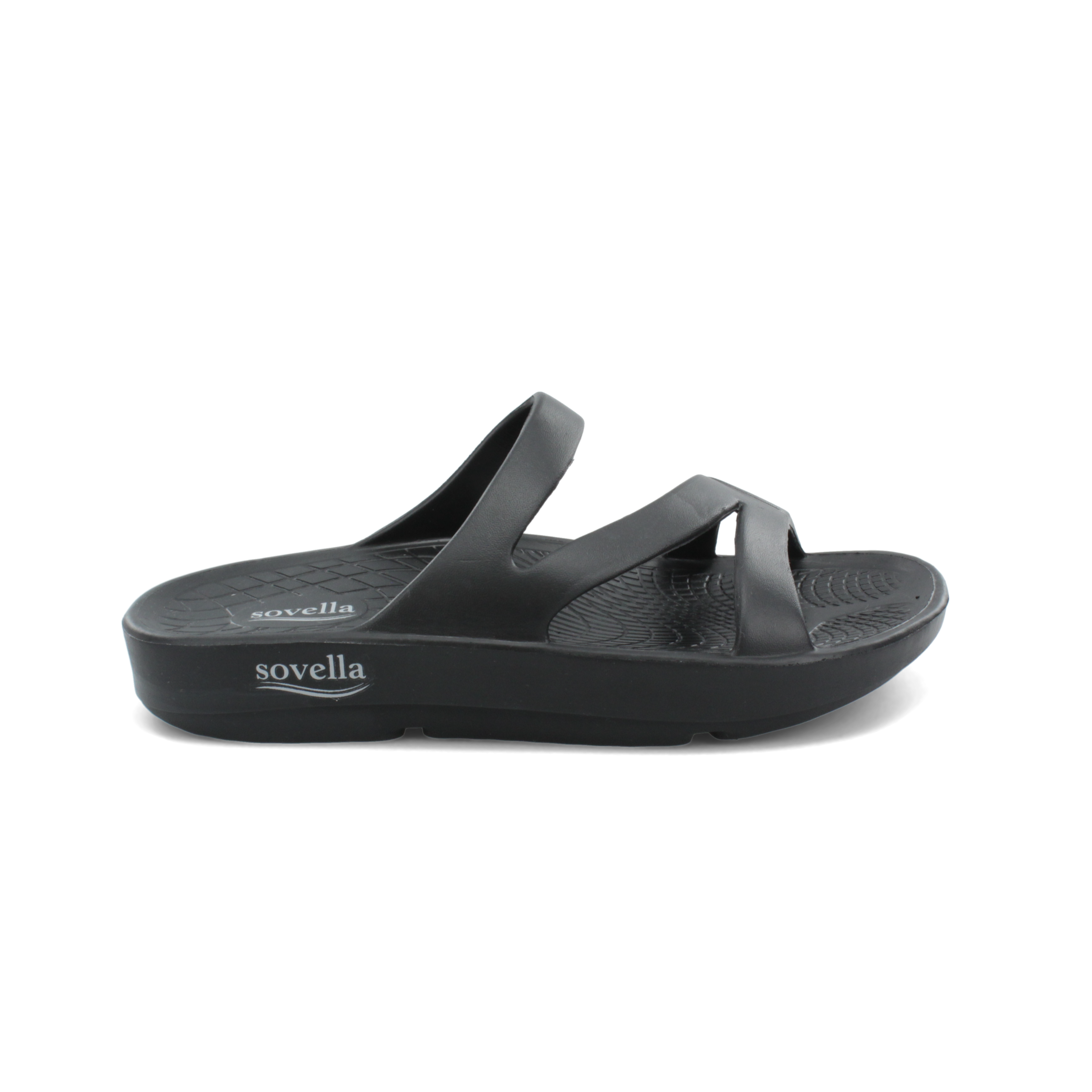 Sovella Women's PF Slide Recovery Sandal – Black
