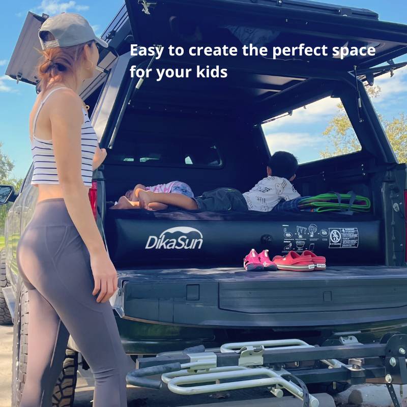 DikaSun 6.0–6.5 ft Full Size Pickup Truck Bed Air Mattress – Black