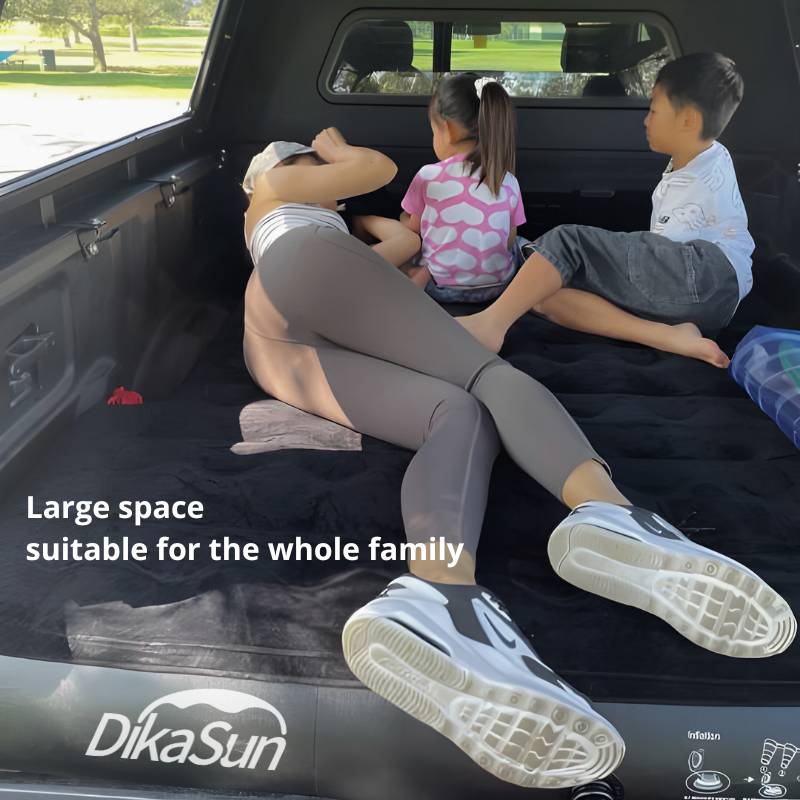 DikaSun 6.0–6.5 ft Full Size Pickup Truck Bed Air Mattress – Black