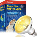 Tekizoo Super Sun Reptile Lamp packaging with a lamp in front