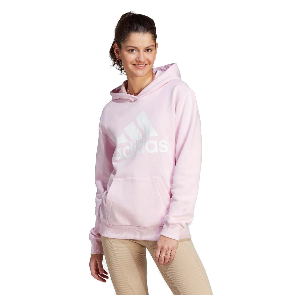 adidas Women's Essentials Big Logo Oversized Hoodie - Lilac (IM0263)