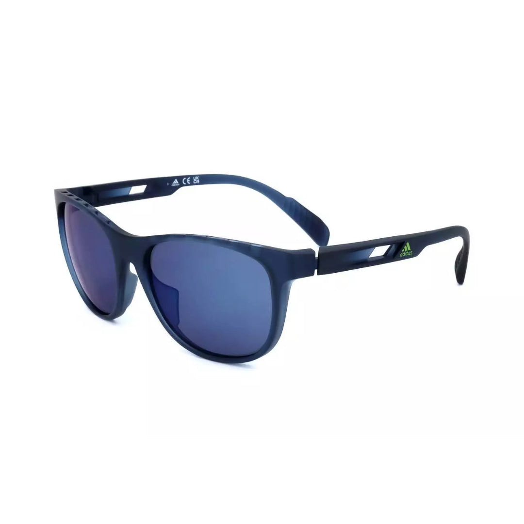 adidas Unisex Sport Sunglasses SP0022 - Navy Frame / Blue Mirror Lens (92V)