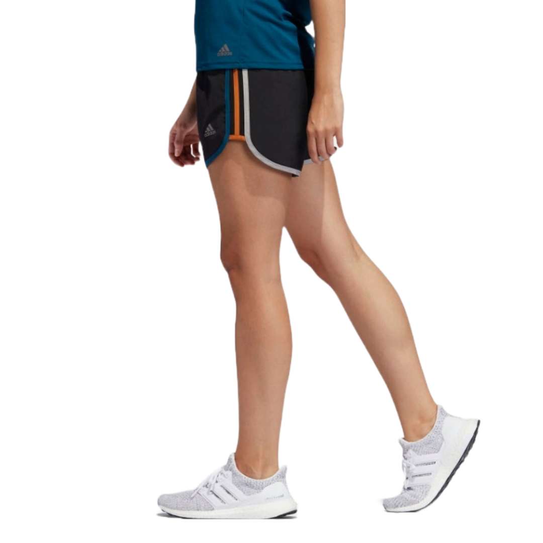 adidas Women's 3'' Marathon 20 Running Shorts - Black/Tech Mineral/Tech Copper (EI4812)