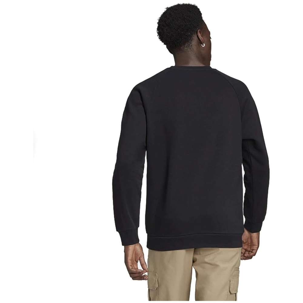 adidas Originals Men's Adicolor 3D Trefoil 3-Stripes Crew Sweatshirt - Black (GN3545)