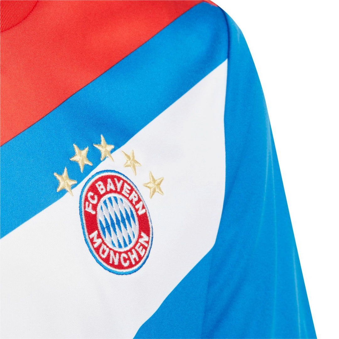 adidas Youth FC Bayern München Pre-Match Jersey - Red / Bright Royal (HU1260)