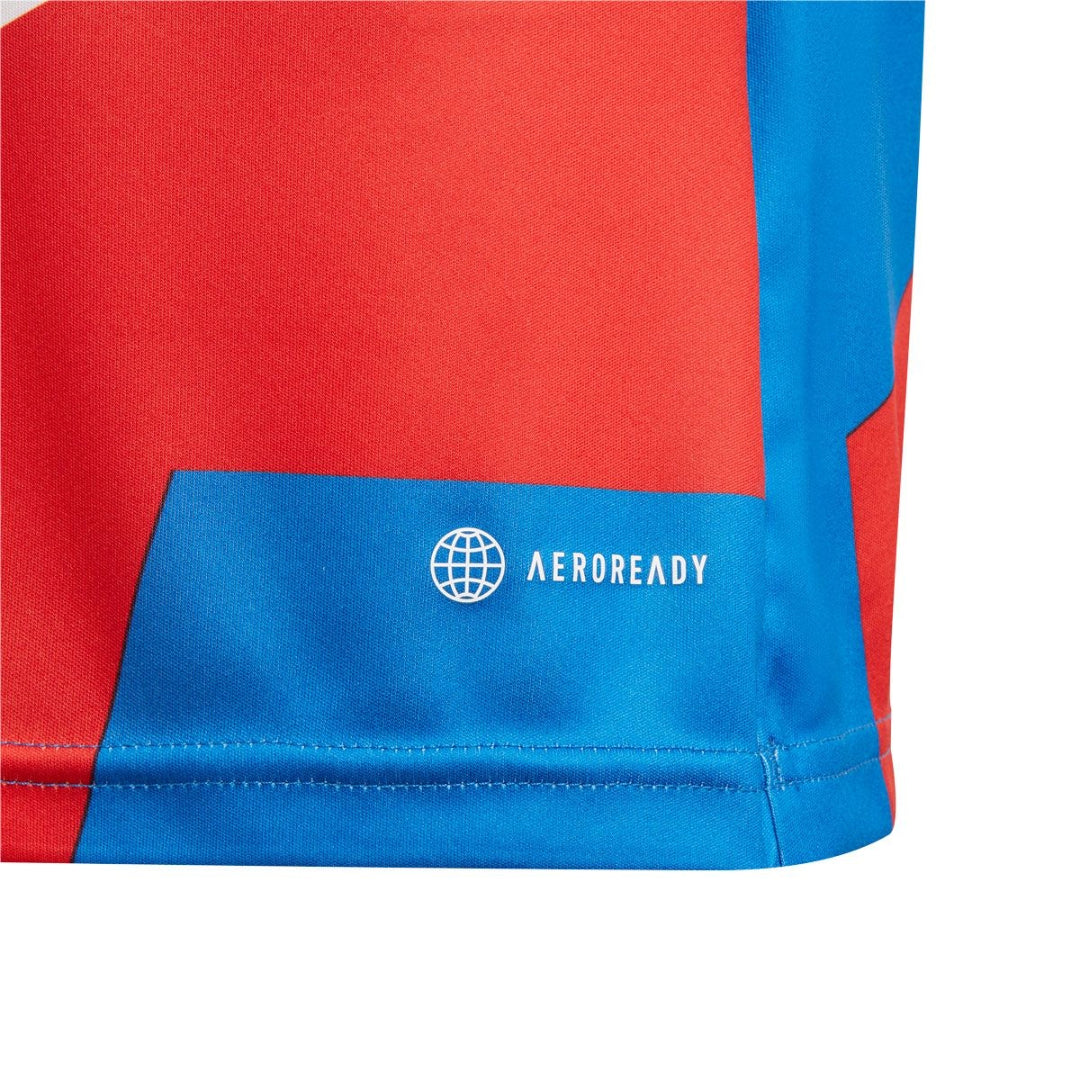 adidas Youth FC Bayern München Pre-Match Jersey - Red / Bright Royal (HU1260)