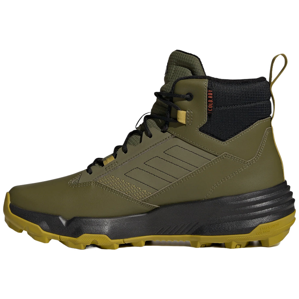adidas Men's TERREX Unity Leather Mid COLD.RDY Hiking Boots - Focus Olive (IF4988)
