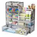Multi-Layer Iron Mesh Desk Organizer