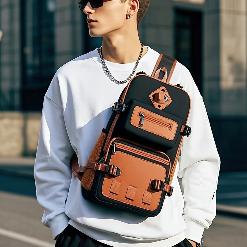 Anti-Theft Sling Bag – USB Charging Port, 90° Full-Open Main Compartment, Water-Resistant | Travel & Daily Carry