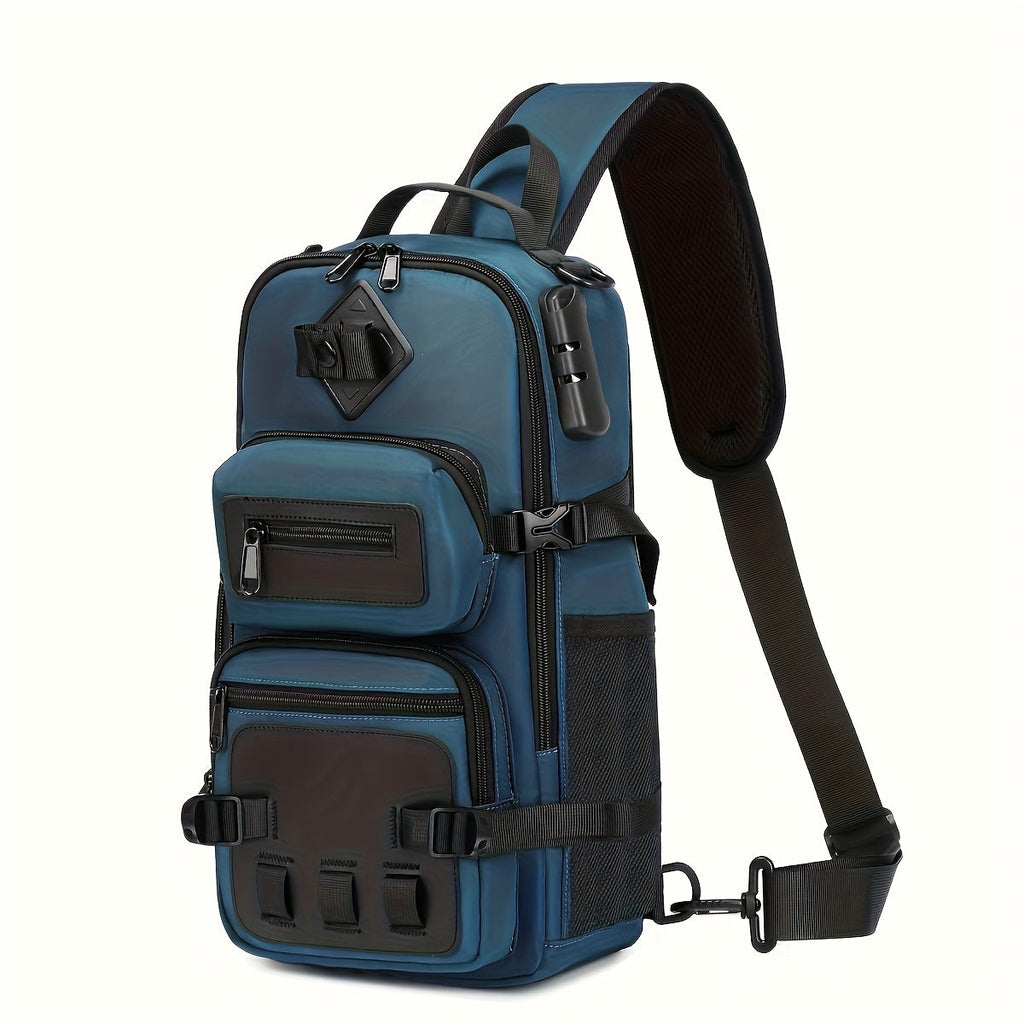 Anti-Theft Sling Bag – USB Charging Port, 90° Full-Open Main Compartment, Water-Resistant | Travel & Daily Carry