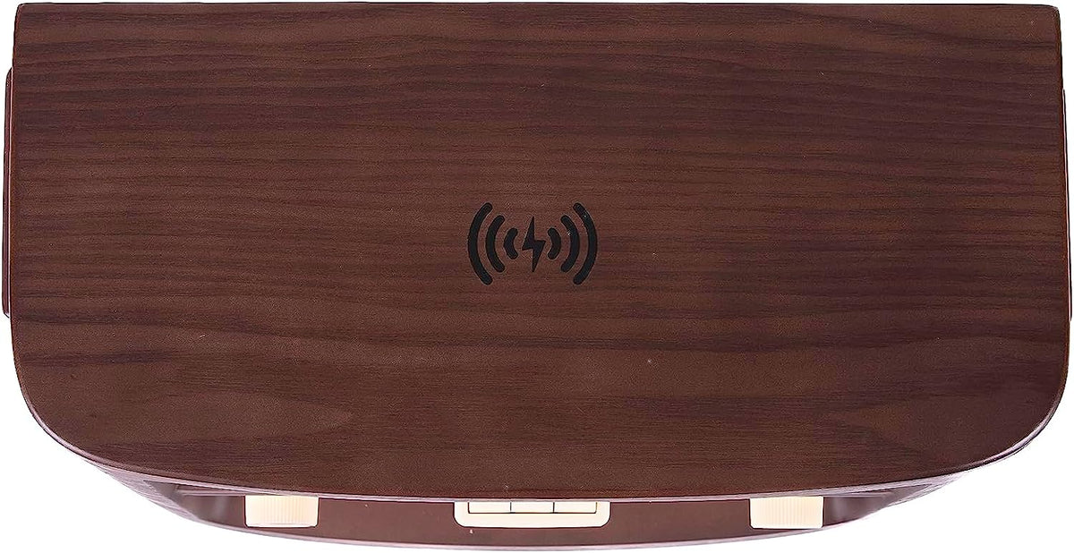 Retro Vintage Radio with Qi Wireless Charging, Bluetooth 5.1 & AM/FM