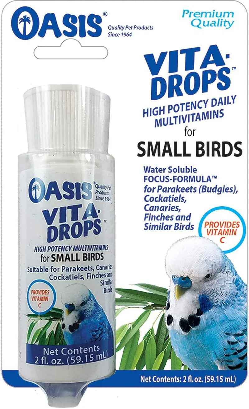 Oasis Vita-Drops high potency daily multivitamins for small birds, 2 fl. oz.