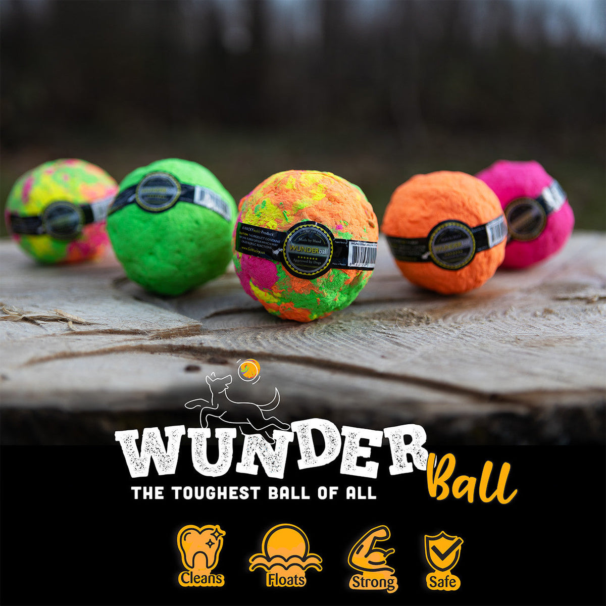 Natural Rubber Fetch Ball for Dogs