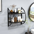 2-Tier Wall-Mounted Bathroom Towel Rack