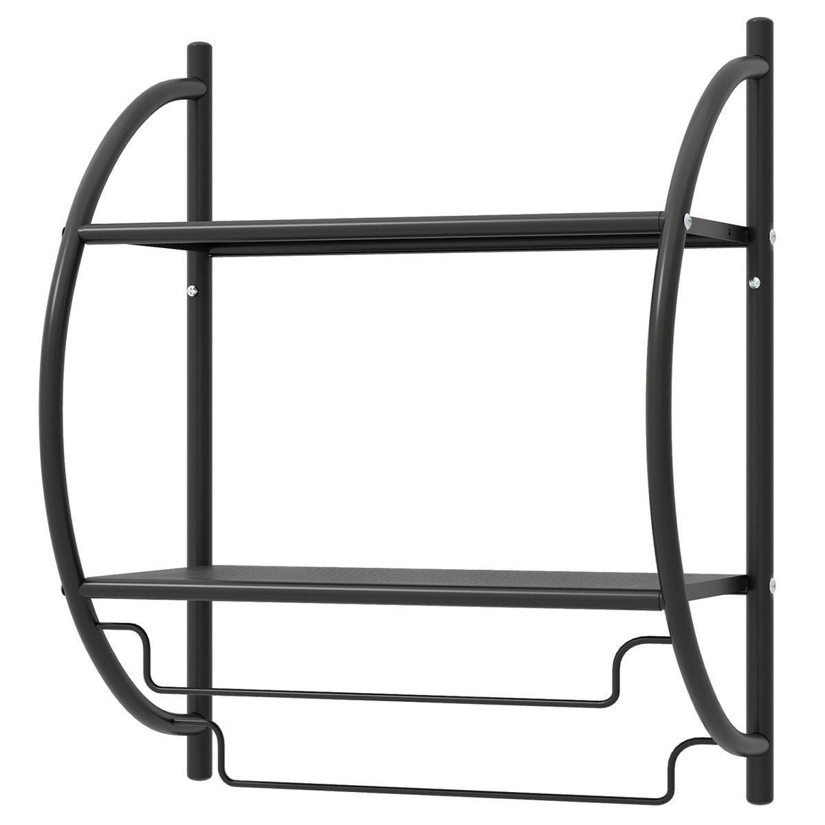 2-Tier Wall-Mounted Bathroom Towel Rack