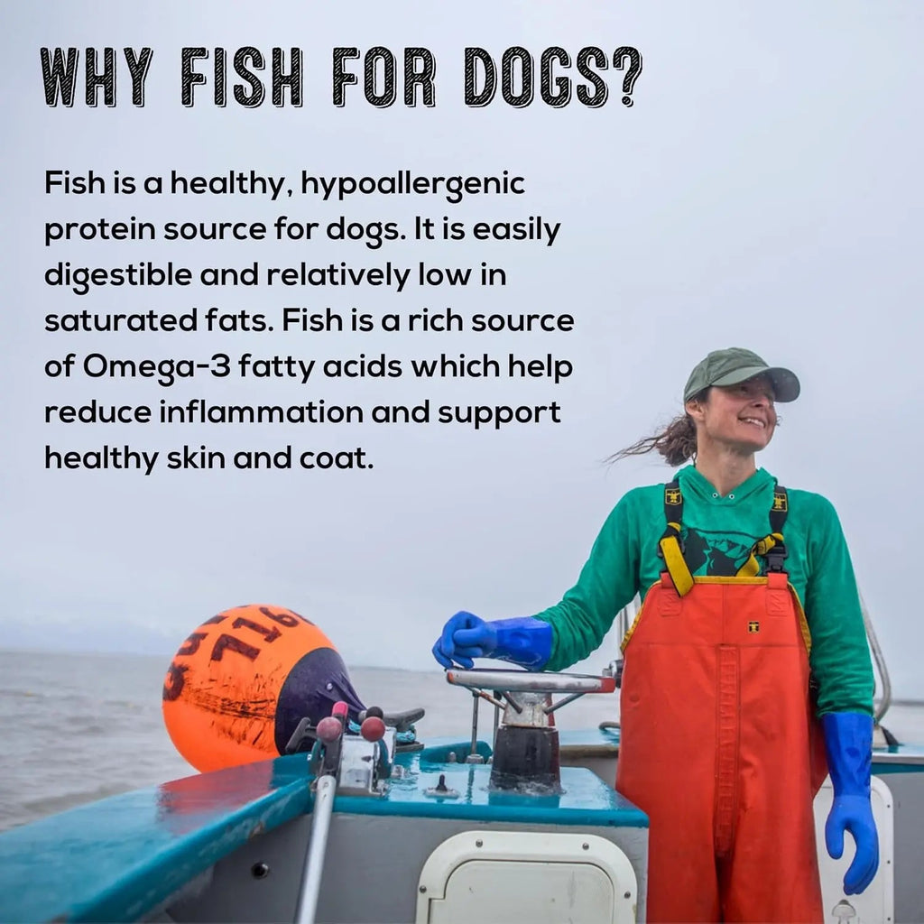 Wild-Caught Cod Skin Dog Treats – Single Ingredient, Grain-Free Omega-3 Chews | Handcrafted in the USA | 4.7 oz