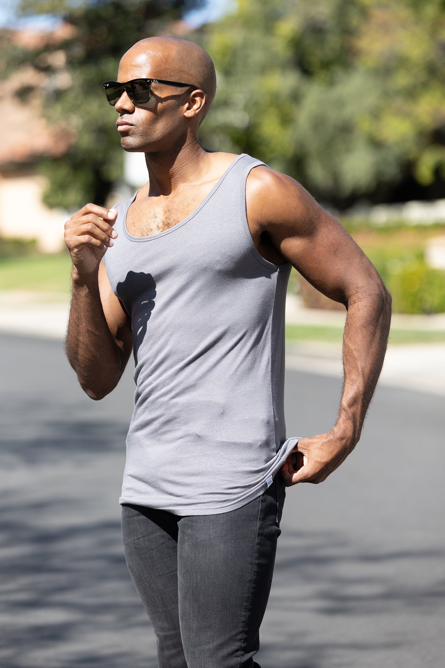 Spun Bamboo Men's Bamboo Viscose & Organic Cotton Tank Top