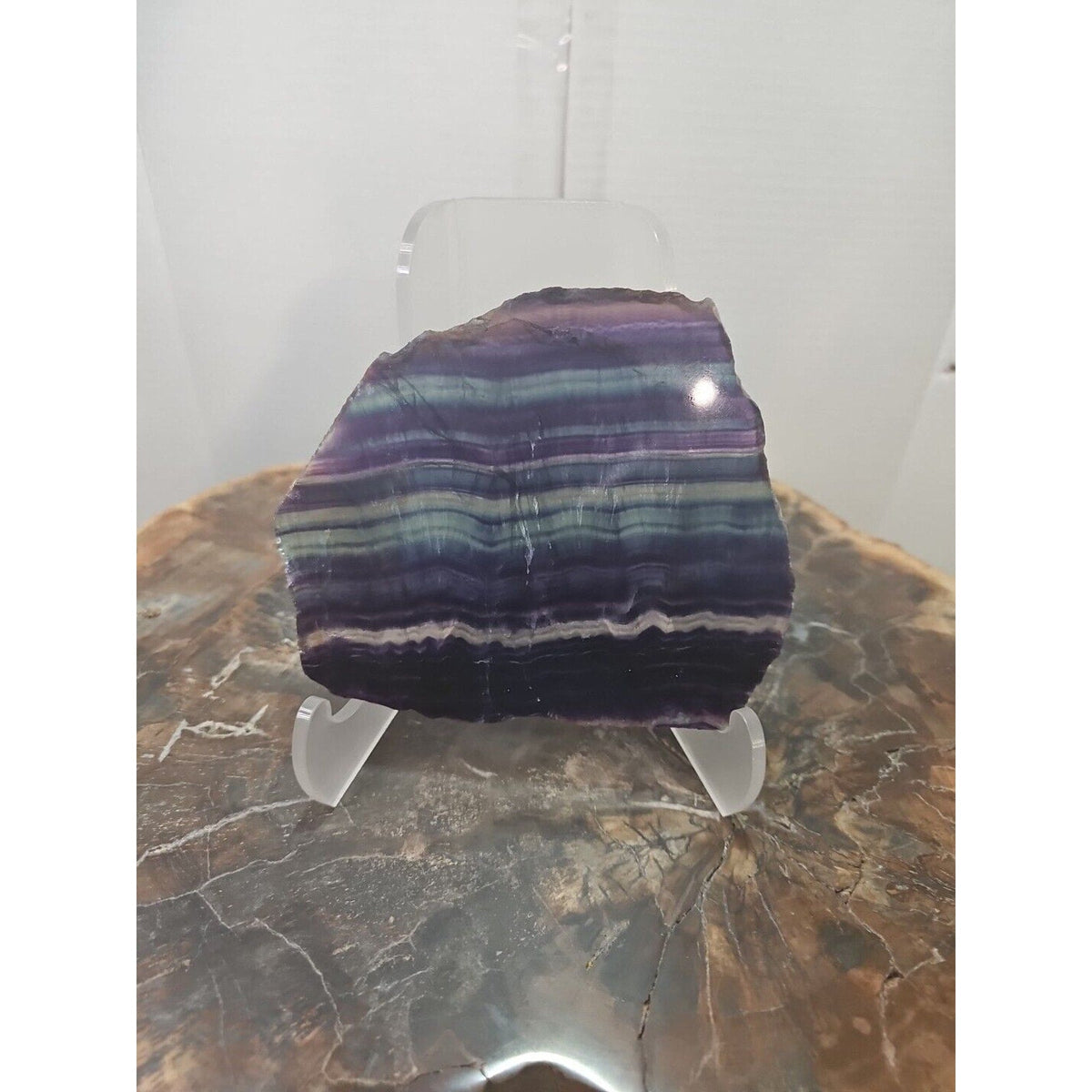 Rainbow Fluorite Crystal Flake Specimen