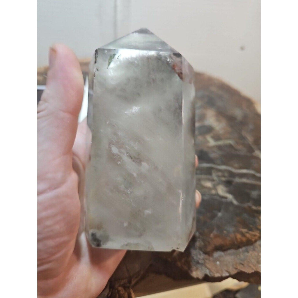 Green Ghost Phantom Quartz Obelisk