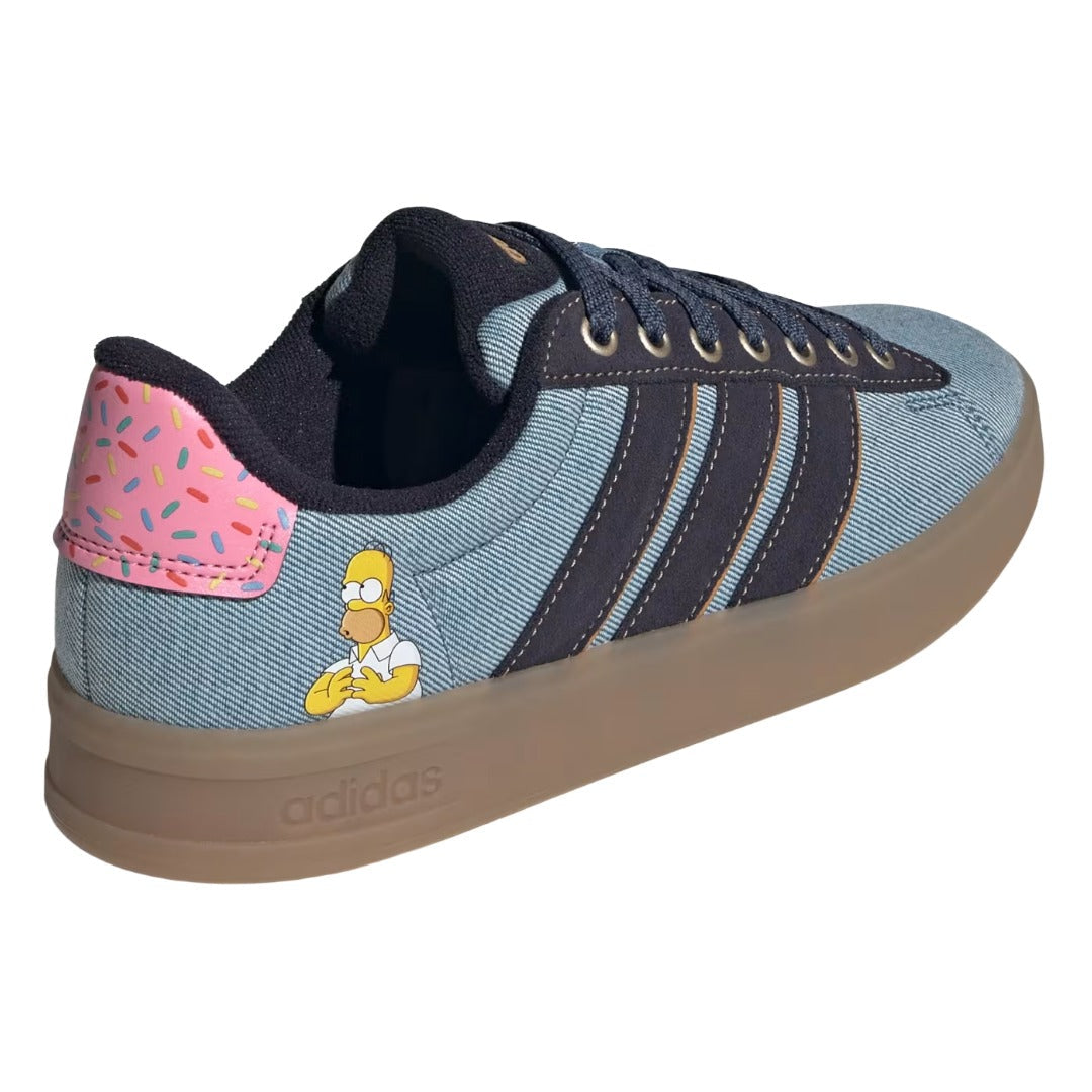 adidas x The Simpsons Men's Grand Court 3.0 Sneaker - Homer / Donut (KK3539)