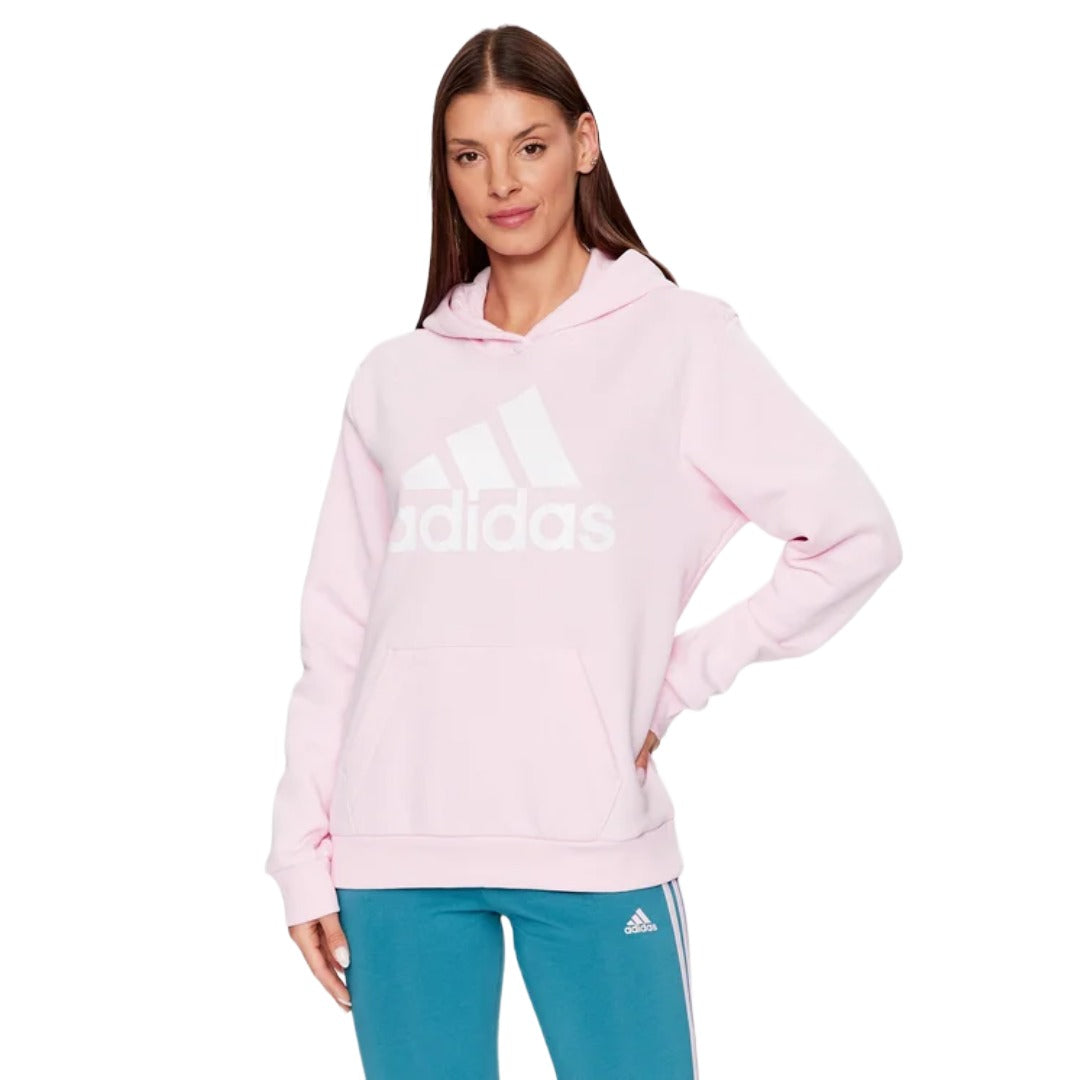 adidas Women's Big Logo Oversized Hoodie - Clear Pink (IM0258)