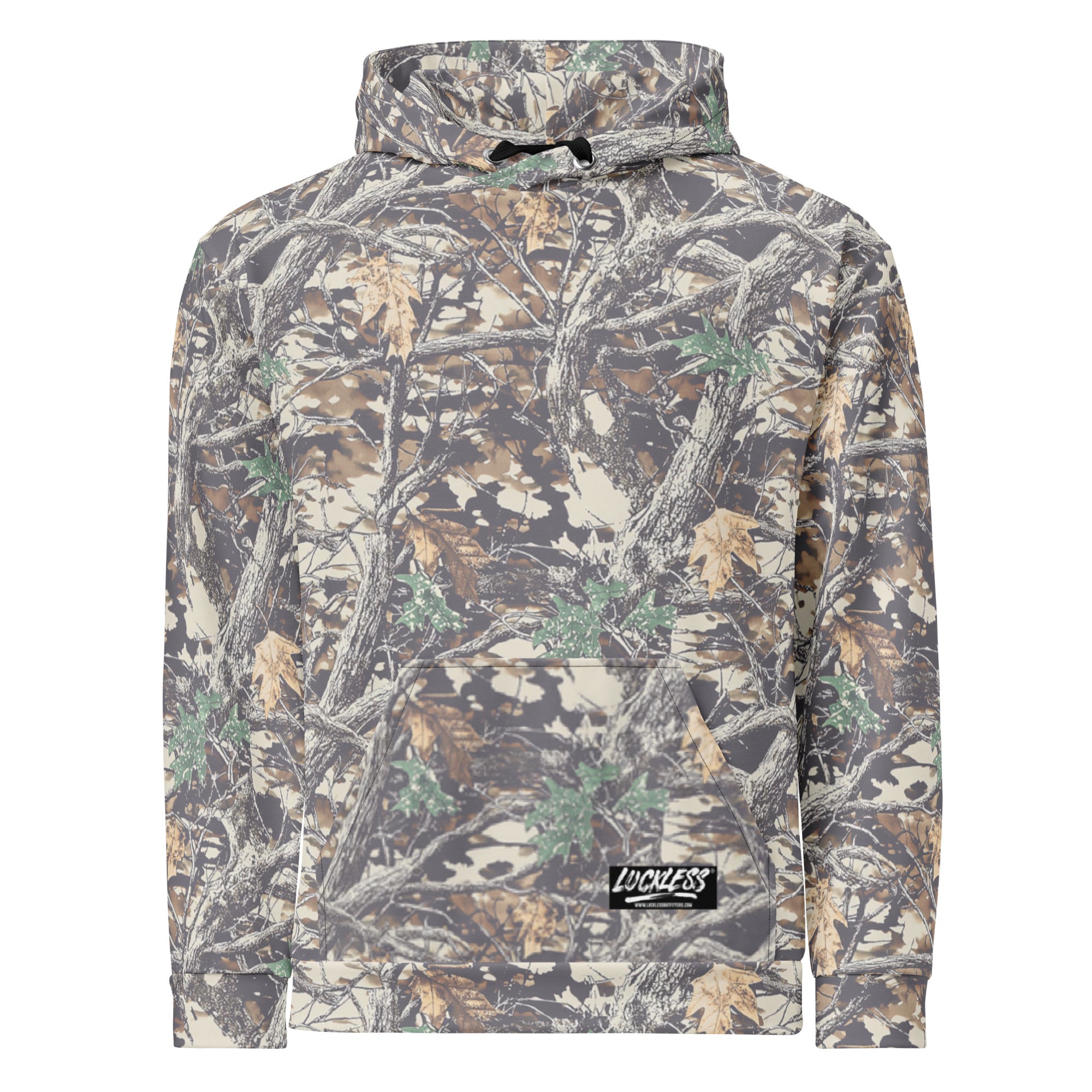 Faded Camo Wide String Hoodie – Luckless Outfitters