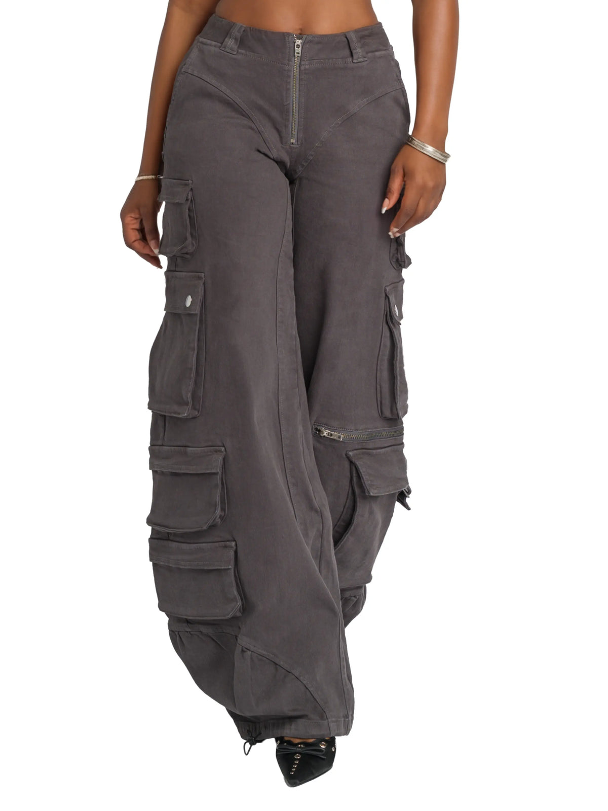 Low-Rise Twill Cargo Pant