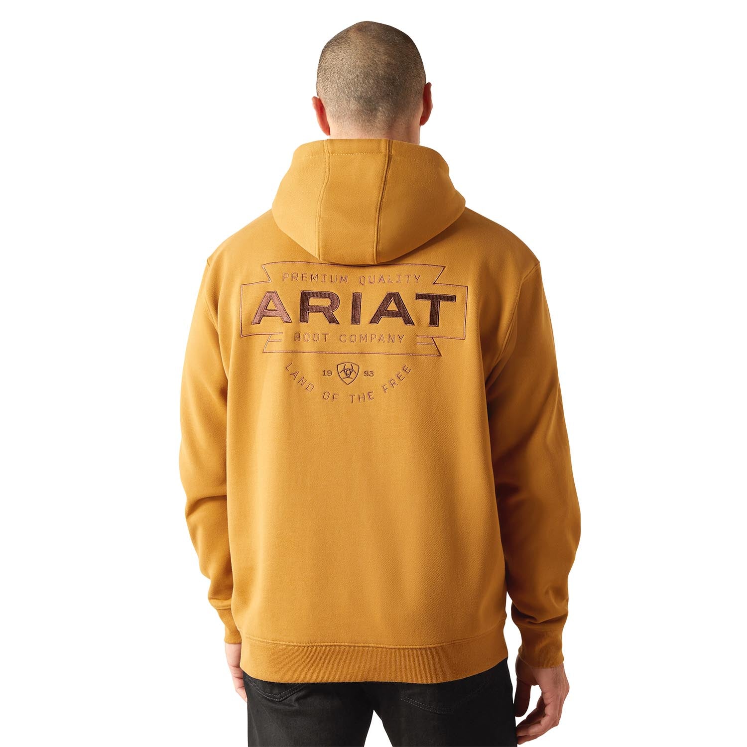 Ariat Men's Pullover Hoodie – Cotton Fleece Sweatshirt