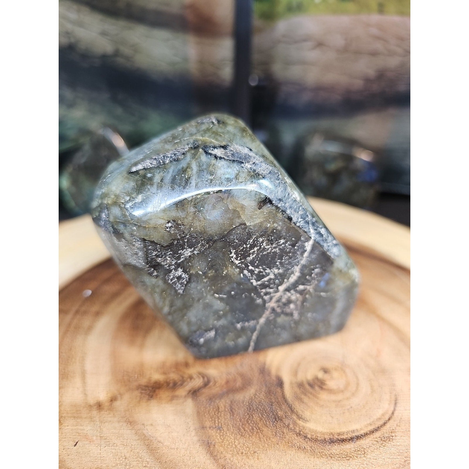 Rainbow Labradorite Spectrolite Specimen — 1.29 lb | Natural Crystal from Madagascar