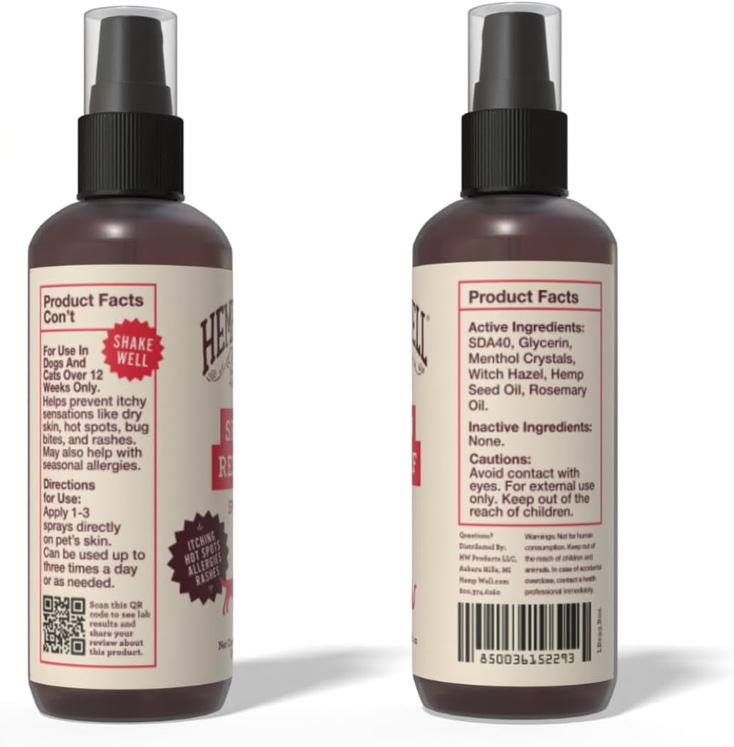 Two bottles of Hempz skin care product with labels on a white background