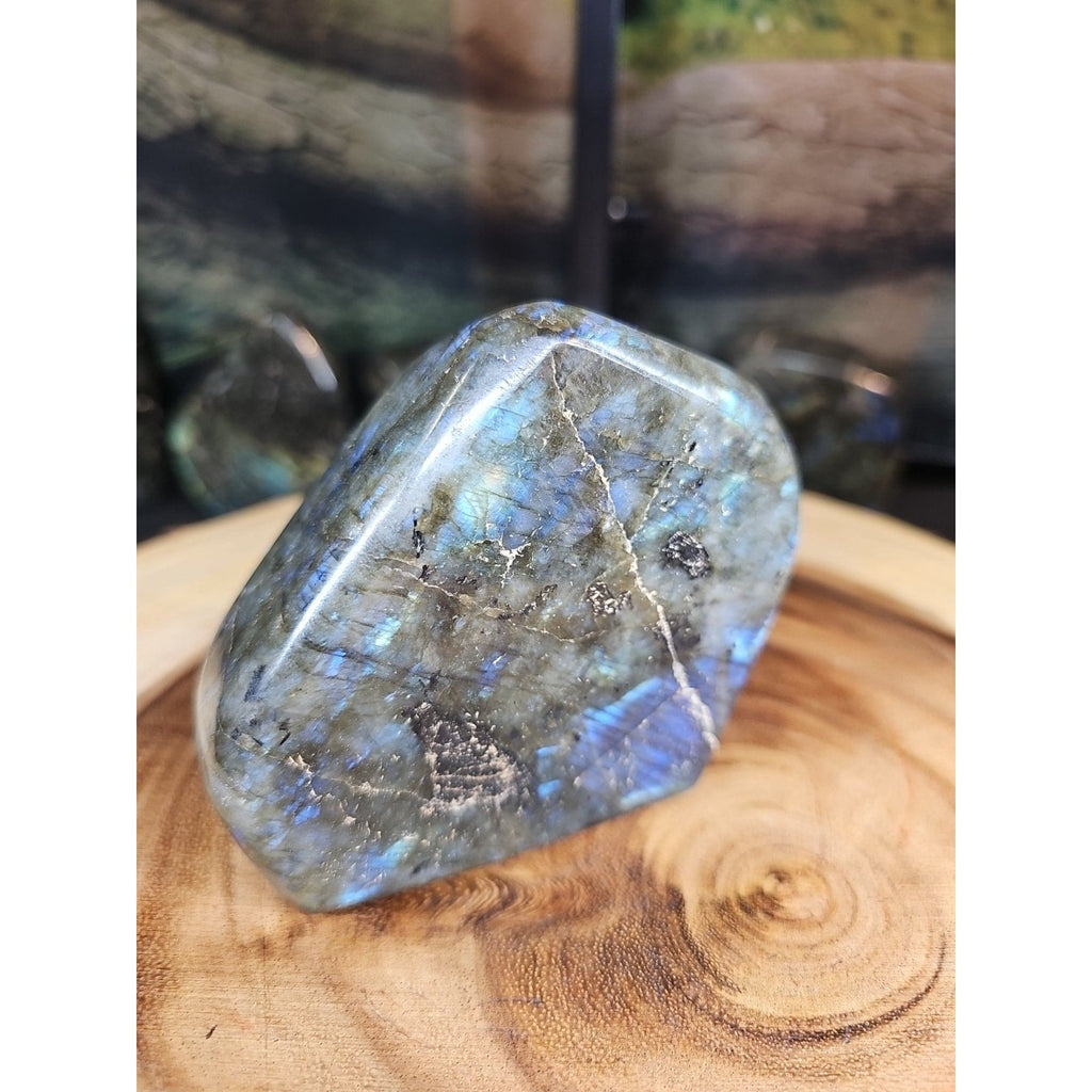 Rainbow Labradorite Spectrolite Specimen — 1.29 lb | Natural Crystal from Madagascar