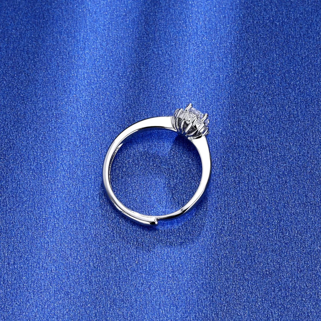 1 Carat Moissanite 925 Sterling Silver Ring