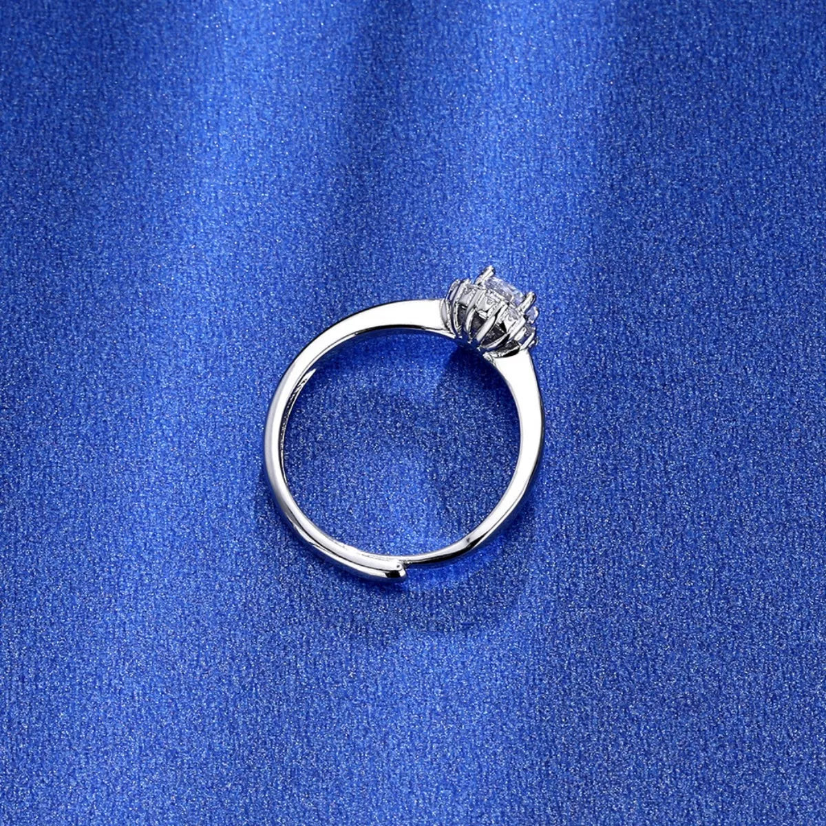 1 Carat Moissanite 925 Sterling Silver Ring