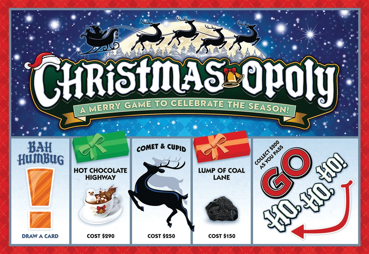 Christmas-opoly Board Game — Festive Monopoly-Style Family Game