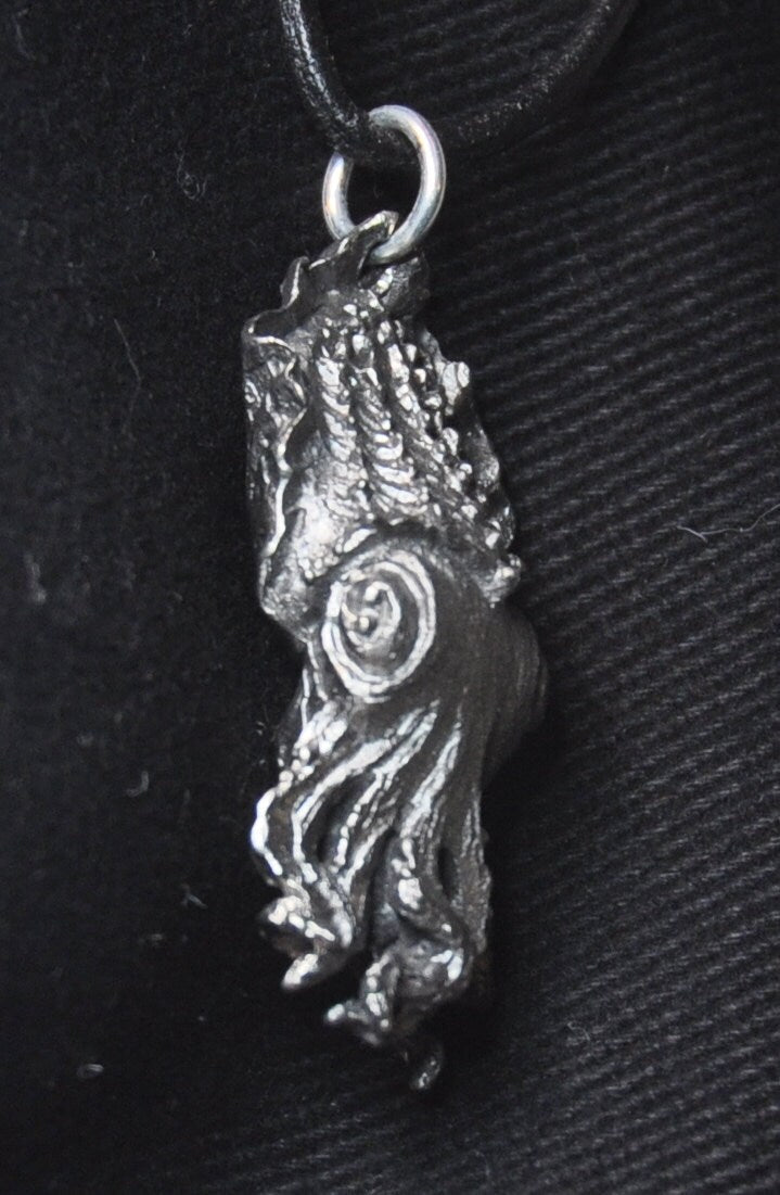 Cuttlefish Pendant Necklace – Handmade Gothic Nautical Jewelry