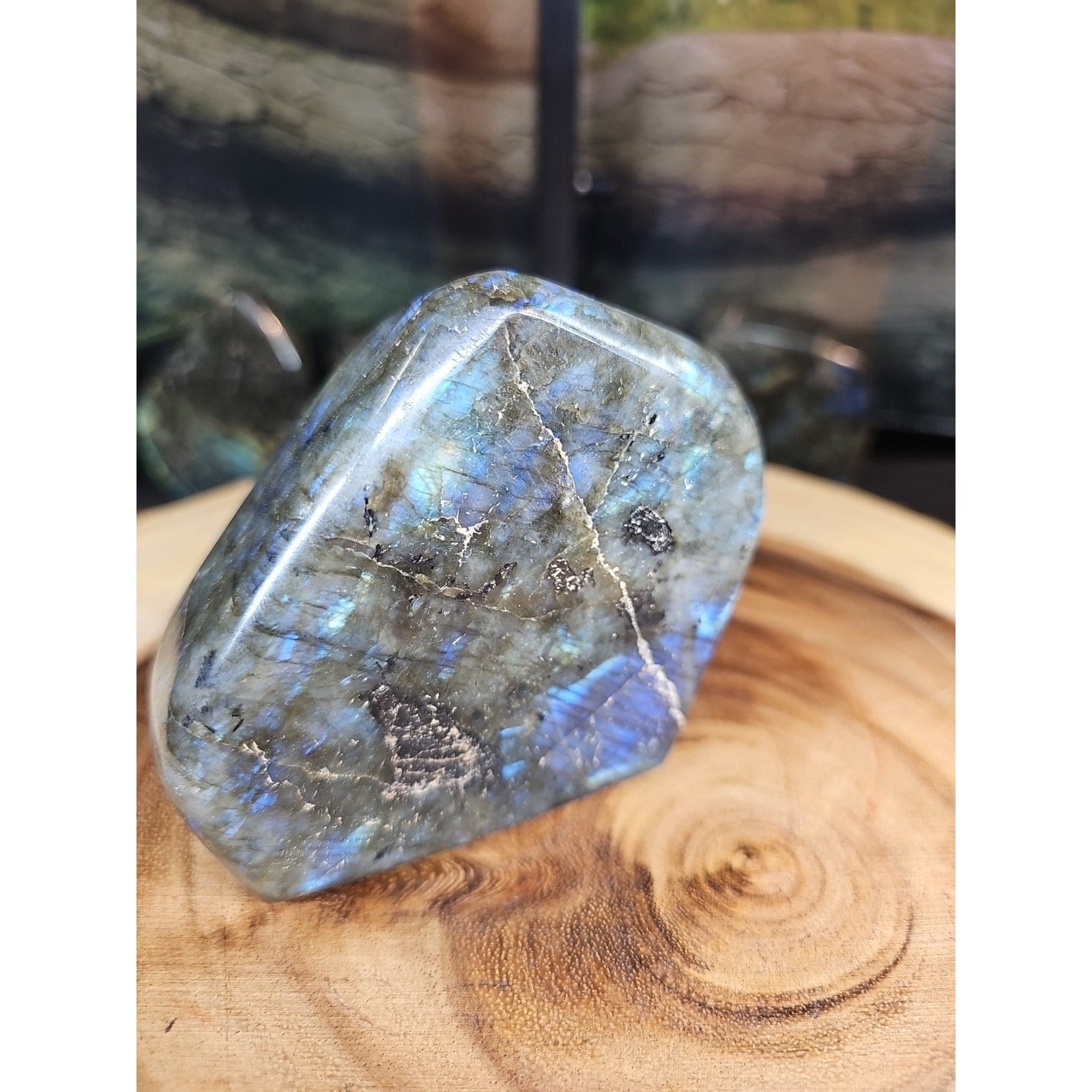 Rainbow Labradorite Spectrolite Specimen — 1.29 lb | Natural Crystal from Madagascar