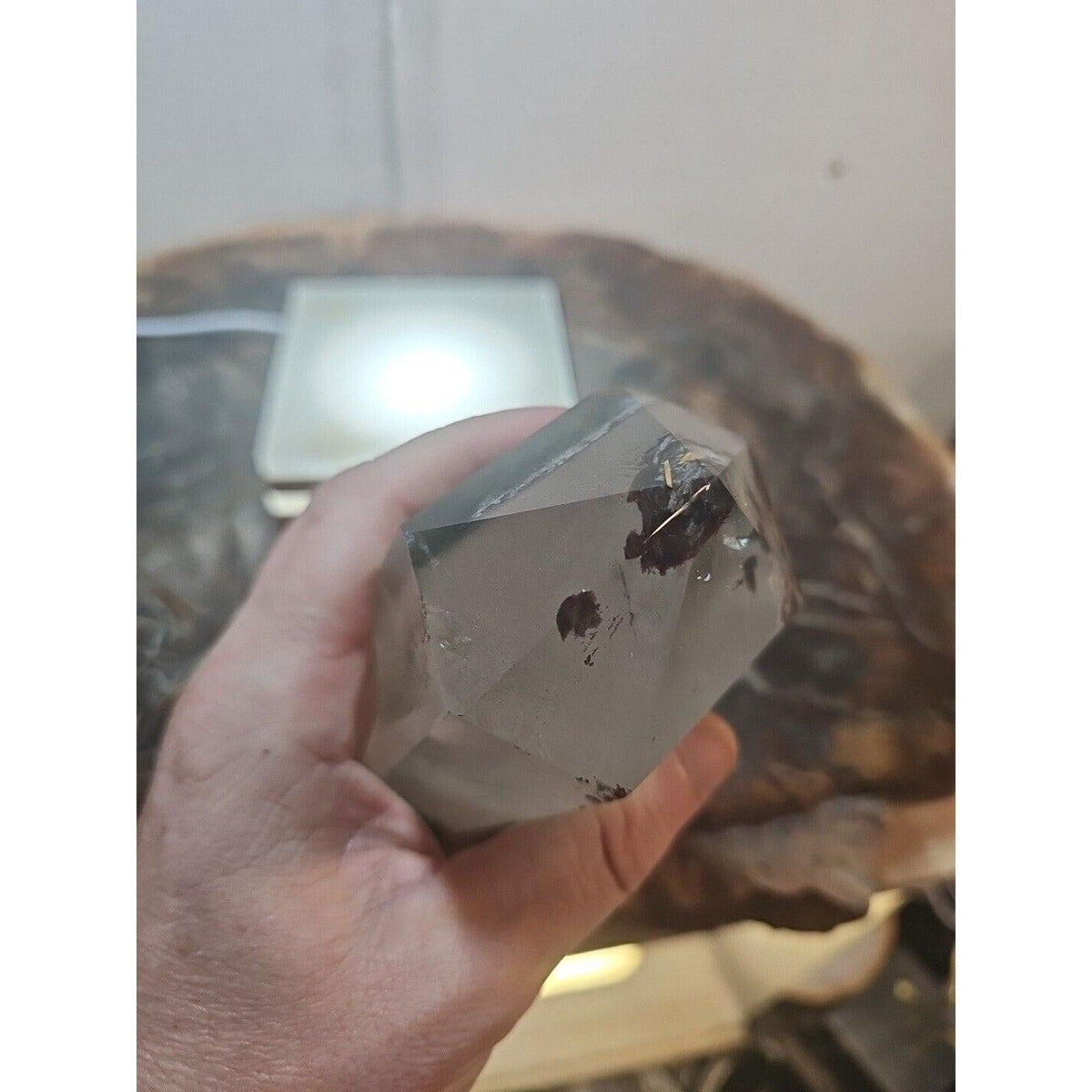 Green Ghost Phantom Quartz Obelisk