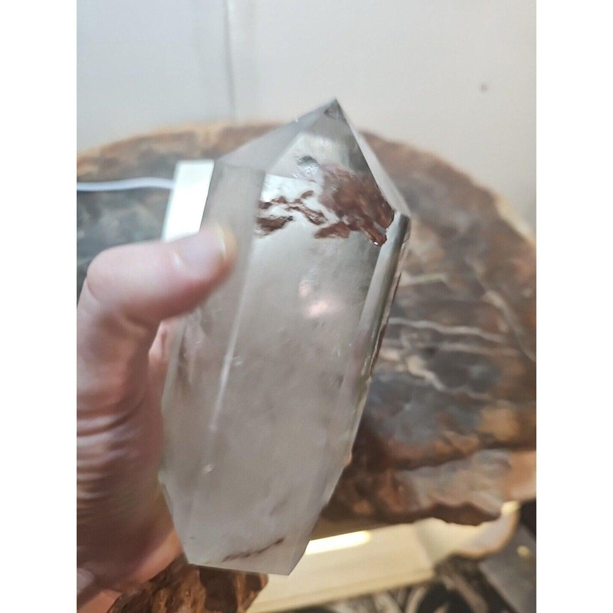 Green Ghost Phantom Quartz Obelisk