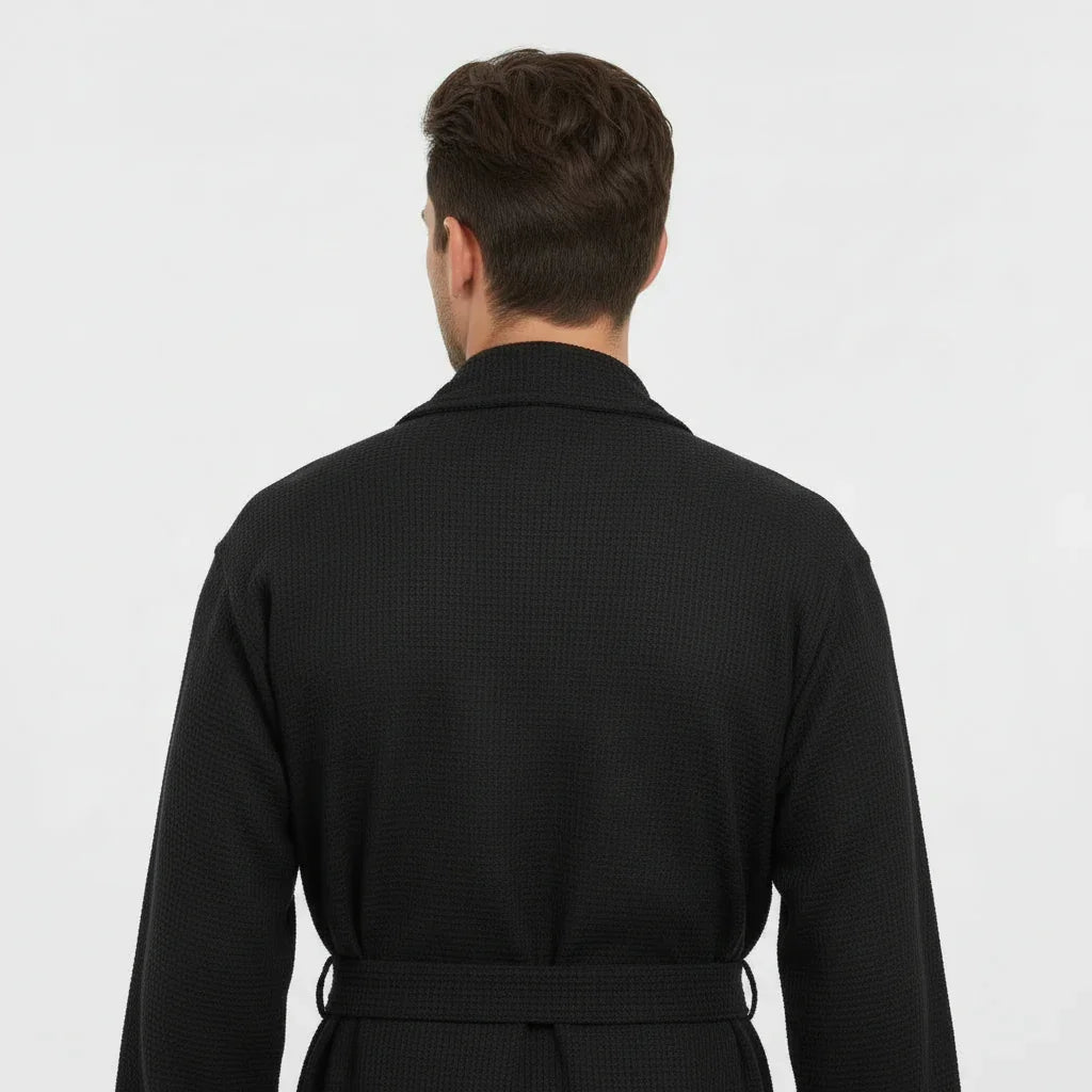 Waffle Spa Robe – Lightweight Quick-Dry Kimono Bath Robe