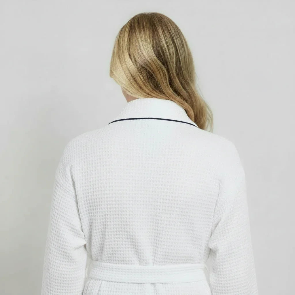 Knee-Length Waffle Robe