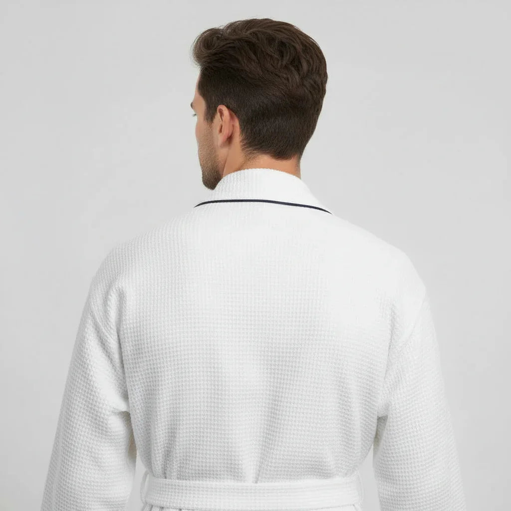 Waffle Spa Robe – Lightweight Quick-Dry Kimono Bath Robe