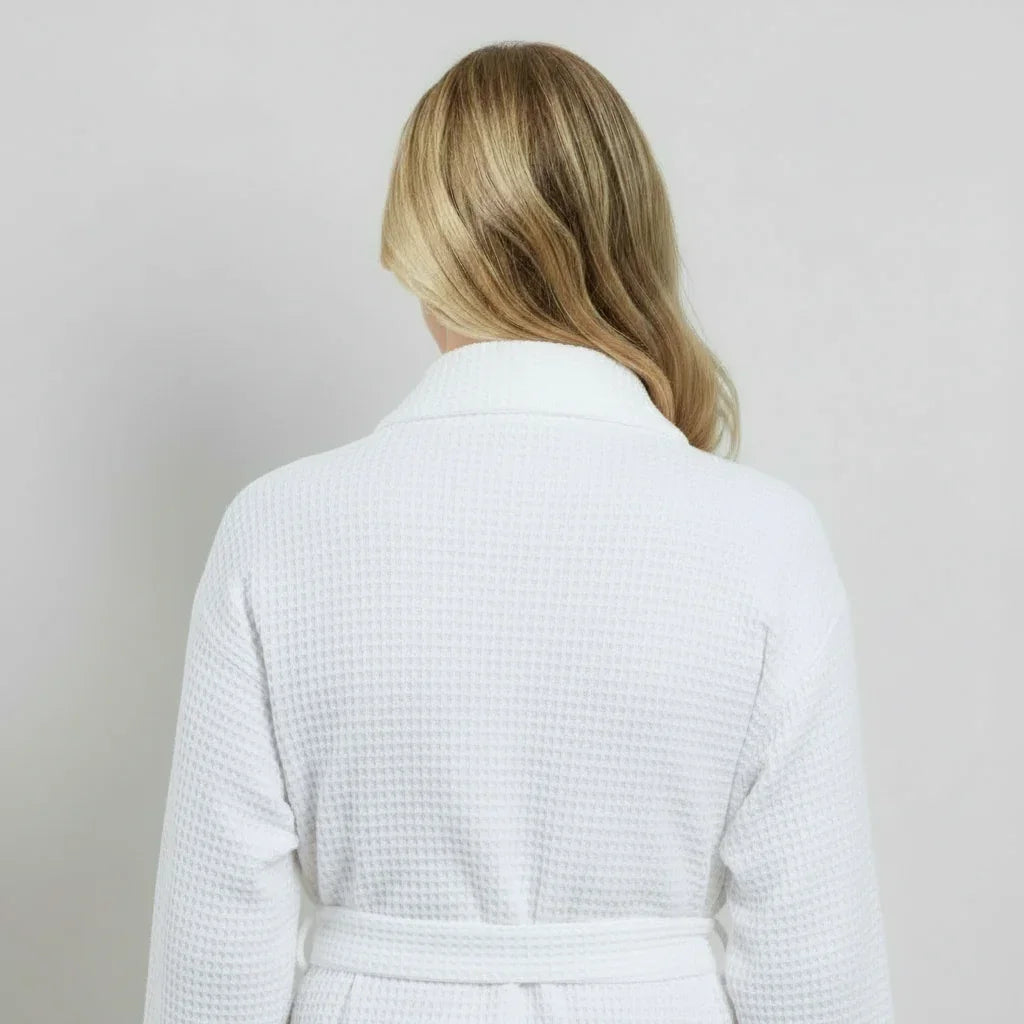 Knee-Length Waffle Robe