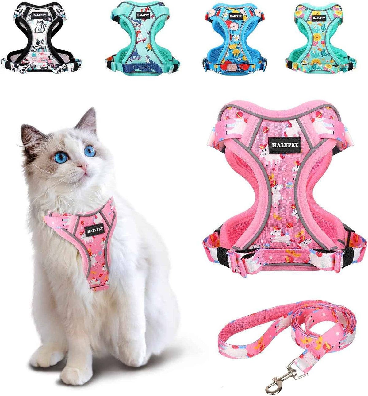 Reflective Cat Harness & Leash Set